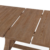 Luoma Rustic Wood Expandable Dining Table