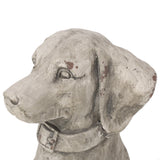 Outdoor Dog Garden Statue, Antique White - NH263413