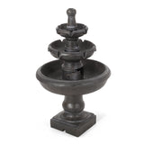 Outdoor 3-Tier Fountain, Dark Gray - NH973413