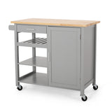 Contemporary Kitchen Cart with Wheels - NH861313