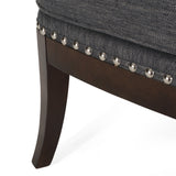 Contemporary Upholstered Accent Chair with Nailhead Trim - NH375513