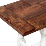 Handcrafted Rustic 2 Toned Mango Wood Coffee Table - NH036313