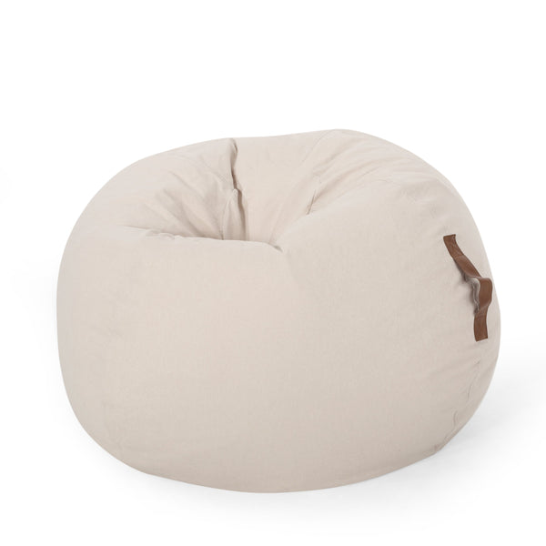 Contemporary Bean Bag with Vinyl Straps - NH112413