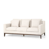 Contemporary Fabric 3 Seater Sofa with Accent Pillows - NH249413